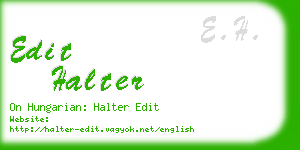 edit halter business card